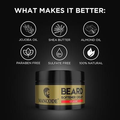 MANCODE Beard Softening Cream- Classic 50 gm - Beard Cream