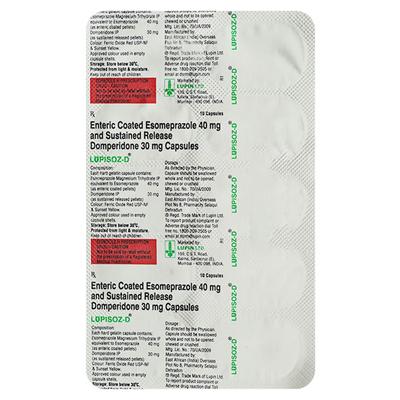 Lupisoz D Capsule 10'S - Ulcer/Reflux/Flatulence-Aaa
