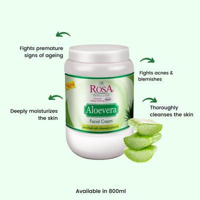 Rosa Aloevera Facial Cream 800 g - Face Creams