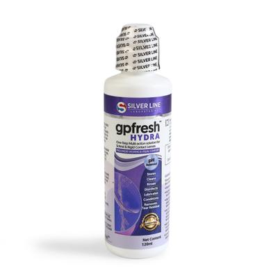 Silver Line gpFresh Hydra pH Balanced Contact Lenses Solution (Pack of 2 x 120 ml) - Lens Solution