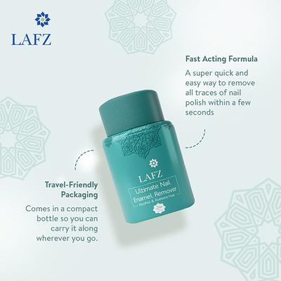 Lafz Nail Polish Remover, Enriched With Castor Oil 50 ml - Nail Polish Remover