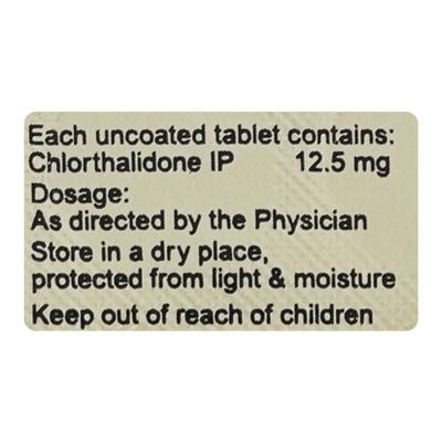CTD 12.5mg Tablet 15'S - Hypertension-Diu