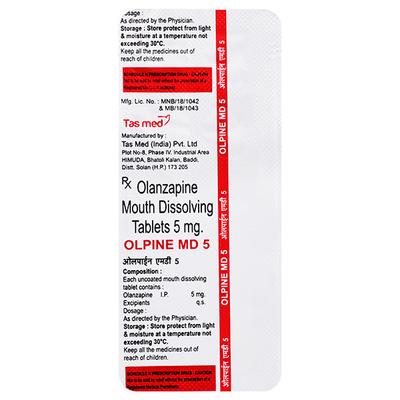 OLPINE MD 5MG TABLET 10'S - Schizophrenia-Aps