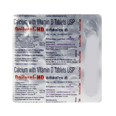 Dailycal HD Tablet 15'S - Supplements-Vit
