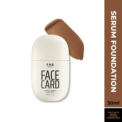 FAE Beauty Face Card Serum Skin Tint- Skin-like Foundation, Shade - 81W - Warm 30 ml - Foundation