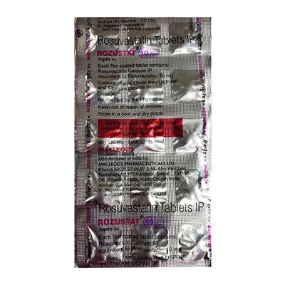 ROZUSTAT 10 Tablet 15's - High Cholesterol-Dys