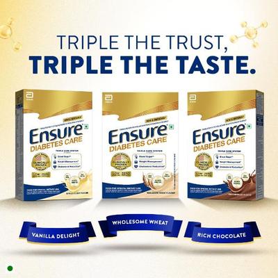Ensure Diabetes Care Powder - Wholesome Wheat Flavour 950 g (Refill Pack) - Nutrition Powders