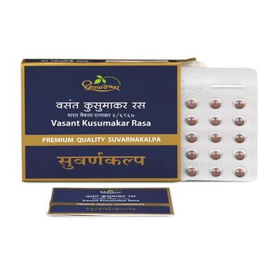 Dhootapapeshwar Vasant Kusumakar Ras Tablet 10's - Diabetes Care (Ayush)