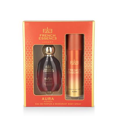 French Essence Aura Gift Set - Deodorant Body Spray 150 ml + Perfume 60 ml 1's - Perfumes (Edt/Edp)