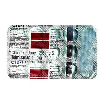 CTD T 12.5/40mg Tablet 15'S - Hypertension-Ang