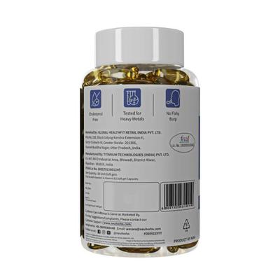 Neuherbs Deep Sea Fish Oil 2500 mg Softgel - Lemon 30's - Omega Fish Oil Fatty Acids
