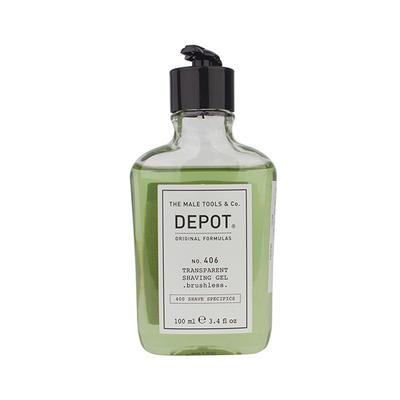 Depot 406 Transparent Shaving Gel Brushless 100 ml - Shaving Gels