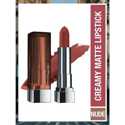 Maybelline New York Color Sensational Creamy Matte Lipstick, 676 East Village Rose 1's - Lipsticks