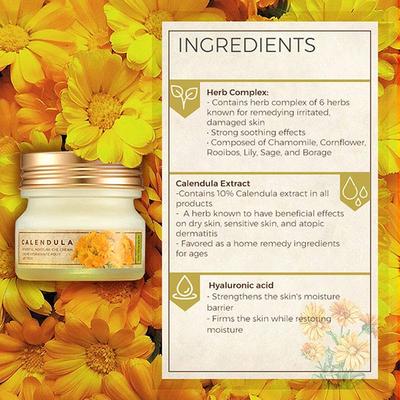 The Face Shop Calendula Essential Moisture Eye Cream 20 Ml - Under Eye Creams & Serums