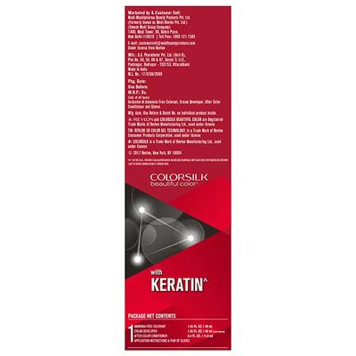Revlon Colorsilk Beautiful Hair Color with Keratin - Dark Mahogany Brown 3RB 1's - Crème