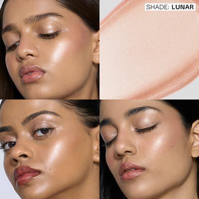 FAE Beauty Mirror Glaze - Glass Balm Illuminator, for High-Shine, Glassy Glow, Shade - Lunar 7.5 gm - Highlighters & Illuminators