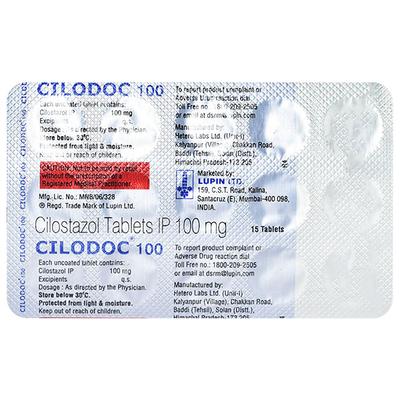CILODOC 100 Tablet 15's - Intermittent Claudication-Per