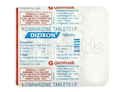Diziron 25mg Tablet 20'S - Vertigo-Ant