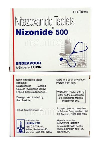 Nizonide 500mg Tablet 6'S - Amoebiasis-Ant