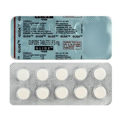 Glide 5mg Tablet 10'S - Diabetes-Ant