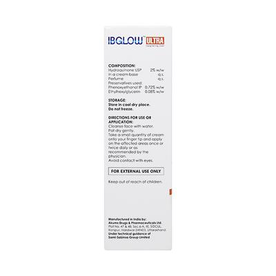 IBGLOW ULTRA DEPIGMENTING Cream 15gm - Hyperpigmentation-Oth