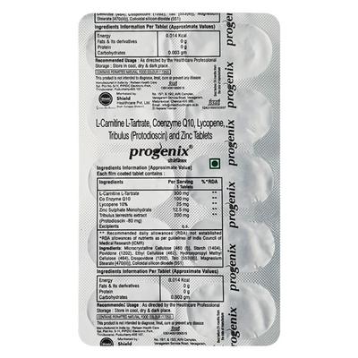 Progenix Tablet 10'S - Supplements-Ent