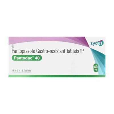 Pantodac 40mg Tablet 15'S - Ulcer/Reflux/Flatulence-Aaa