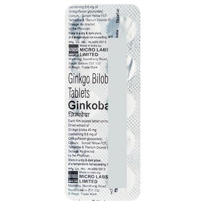 Ginkoba Tablet 10'S - Supplements-Sup