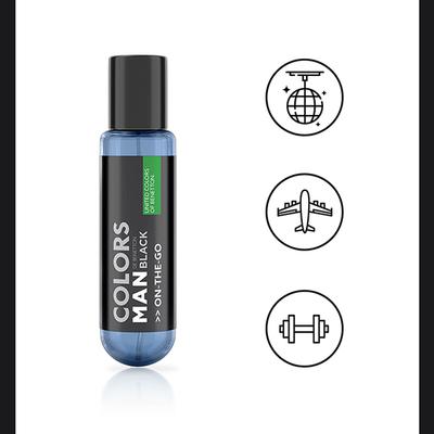 United Colors of Benetton On - The - Go Colors Black for Men 30ml - Men Perfumes (Edt/Edp)