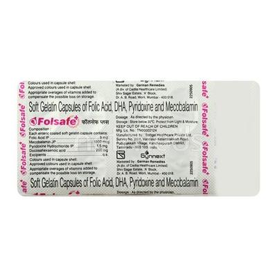 Folsafe Plus Capsule 10'S - Supplements-Vam