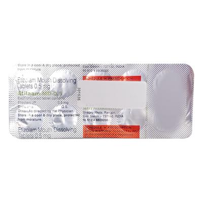Etilaam MD 0.5mg Tablet 10'S - Anxiety-Anx