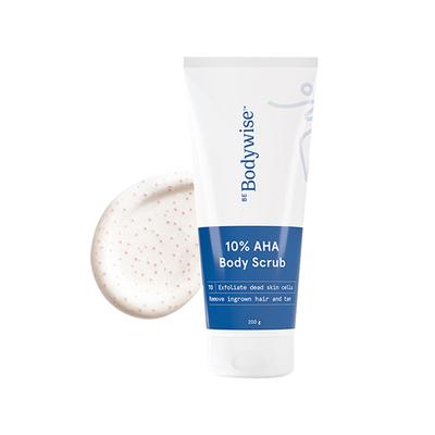Be Bodywise 10% Aha Body Scrub For Even Skin Texture 200 gm - Scrubs & Exfoliants