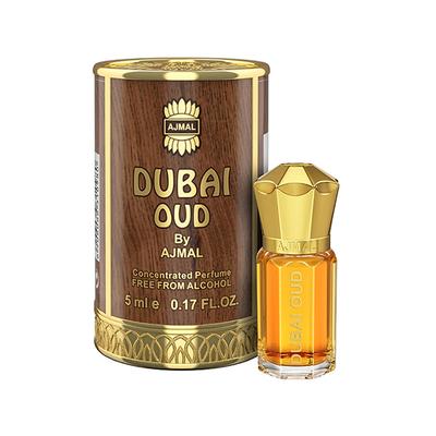 Ajmal Dubai Oud Concentrated Perfume Free From Alcohol for Unisex 5 ml - Perfumes (Edt/Edp)