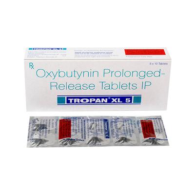 Tropan XL 5mg Tablet 10'S - Bladder And Prostate Disorders-Dru