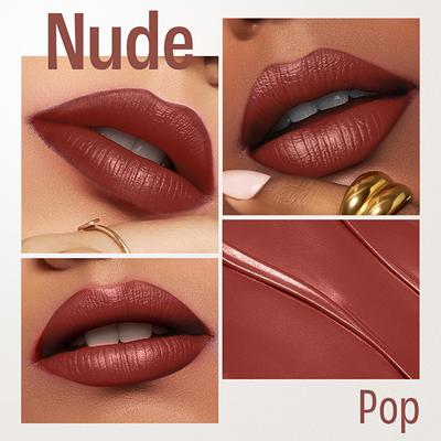 Lakme Unreal 3D Slim Bullet, Matte Finish, Nude Pop, 3.6gm - Lipsticks