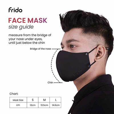 Frido Ultimate Pro Reusable Copper Face Mask (L) - Face Mask