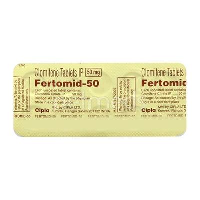 Fertomid 50mg Tablet 10'S - Hormonal Therapy-Tro