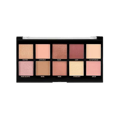 Profusion Cosmetics 10 Shade Matte Eye Shadow Pallete Bare Rose (16g) - Eye Shadow Palettes