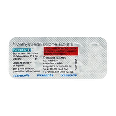 Ivepred 8mg Tablet 10'S - Hormonal Therapy-Cor