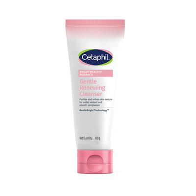 Cetaphil Bright Healthy Radiance Gentle Renewing Cleanser GentleBright Technology with Vitamin E-releasing Jojoba Beads 100 g - Face Washes