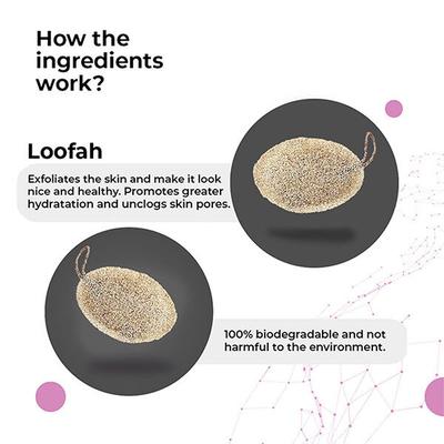 Cosmos by Bewakoof Loofa - Oval Scrubber - Paraben & Sulphate Free 1's - Loofahs & Sponges
