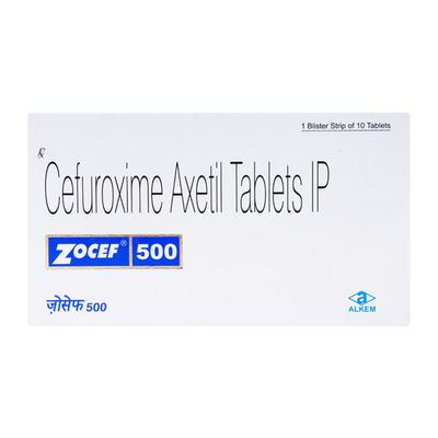 Zocef 500mg Tablet 10'S - Bacterial Infections-Cep