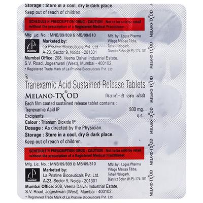 MELANO TX OD Tablet 15's - Bleeding Disorders-Hae