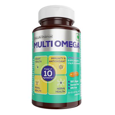Jubilant Nutrihance Multi Omega Veg Softgel Capsule 60's - Omega Fish Oil Fatty Acids