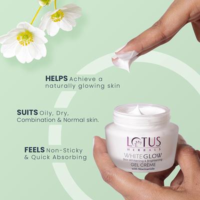 Lotus Herbals Whiteglow Skin Whitening & Brightening Gel Creme Spf-25 Pa+++ 60 Gm - Face Sunscreen