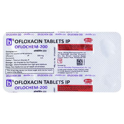 OFLOCHEM 200 Tablet 10's - Bacterial Infections-Qui