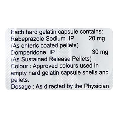 RABICENT D Capsule 10's - Ulcer/Reflux/Flatulence-Aaa