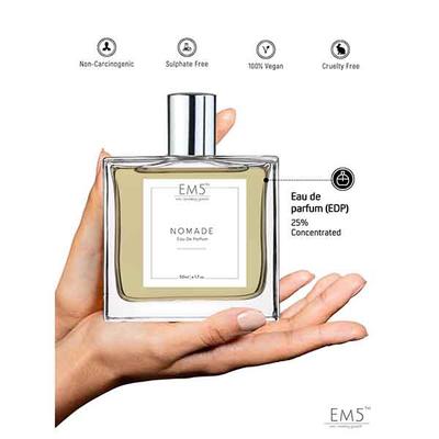 EM5 Nomade Unisex Perfume - Eau De Parfum Spray for Men & Women, Amber Oud Smoky Leather 50 ml - Men Perfumes (Edt/Edp)