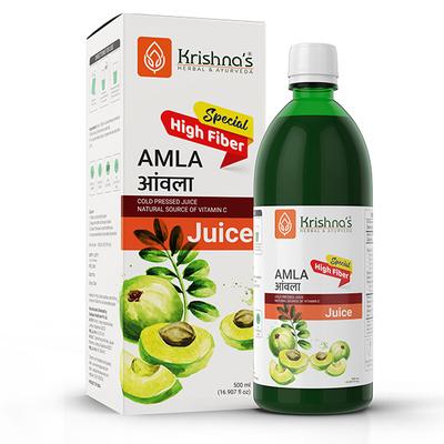 Krishna's Herbal & Ayurveda Special High Fibre Amla Juice 1000 ml - Ayurvedic Juices