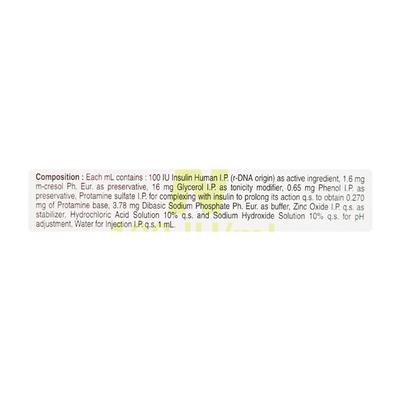 Huminsulin N Cartridge 1X3ml - Diabetes-Ins
